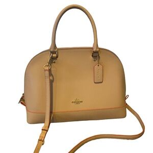 COACH Cross Grain Leather Sierra Satchel Crossbody Bag Purse Handbag